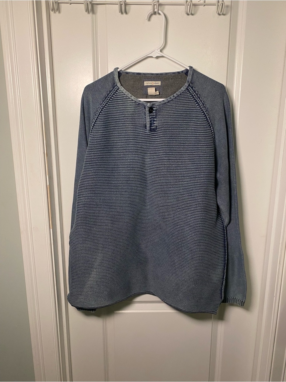 Carbon2Cobalt Heavy Cotton Warm Knit Sweater